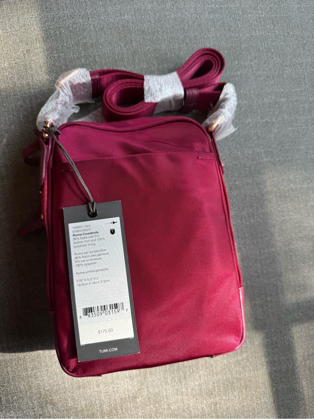 Tumi Berry Crossbody Bag – Compact Everyday Shoulder Bag - Picture 3 of 4